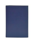 Etui passeport en Cuir Saphir bleu marine - 13.5x10 cm