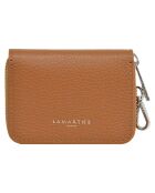 Porte-cartes en Cuir Saphir cognac - 10x8x2cm