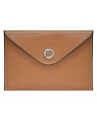 Pochette enveloppe Passion cognac - 22x14x1 cm