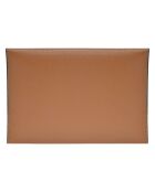 Pochette enveloppe Passion cognac - 22x14x1 cm