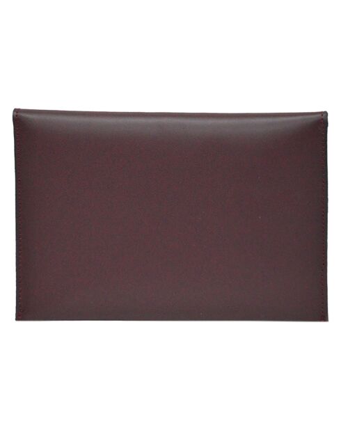Pochette enveloppe Glamour rouge bordeaux- 22x14x1 cm