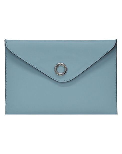 Pochette enveloppe Glamour bleu ciel - 22x14x1 cm