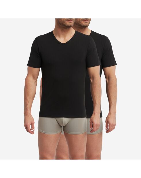 2 T-Shirts thermorégulateur Regul Activ noirs