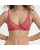 Soutien-gorge emboitant à armatures Daily Dentelle rose