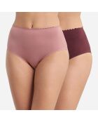2 Culottes Body Touch Easy rose/rubis