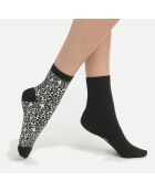 2 Paires de chaussettes Coton Bio Dim Good noires