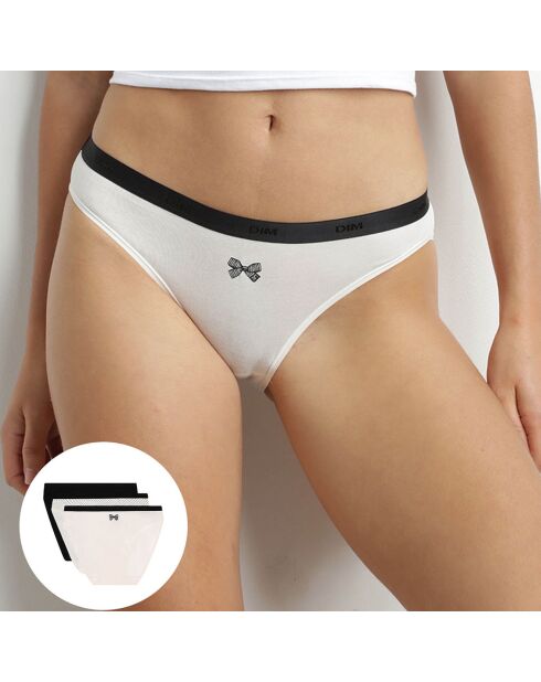 3 Culottes Les Pockets noir/blanc