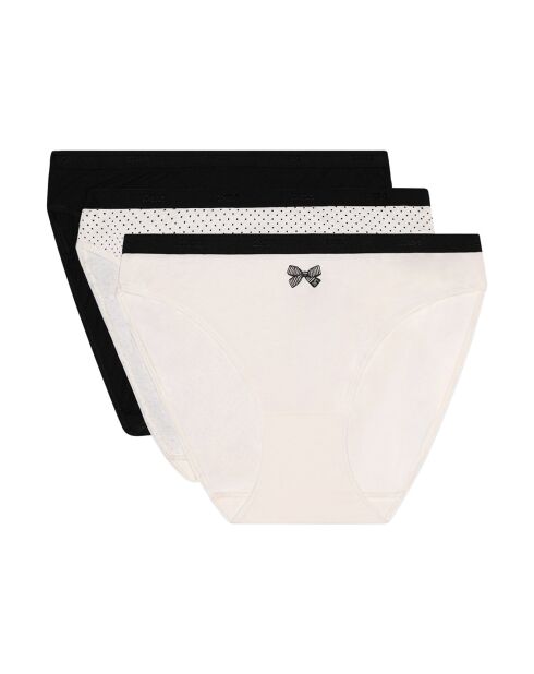 3 Culottes Les Pockets noir/blanc