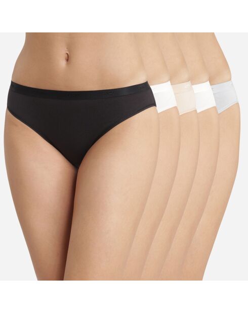 5 Culottes Les Pockets multicolores