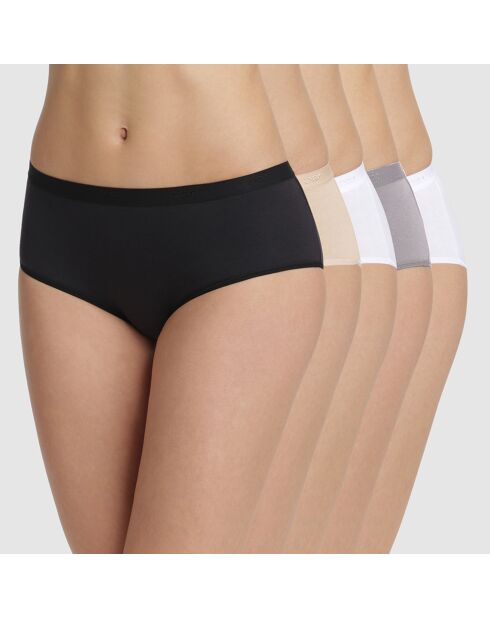 5 Boxers Les Pockets Ecodim multicolores