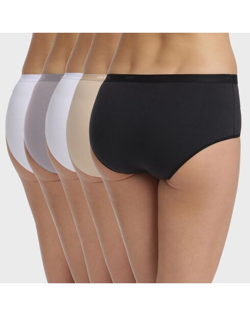 5 Boxers Les Pockets Ecodim multicolores