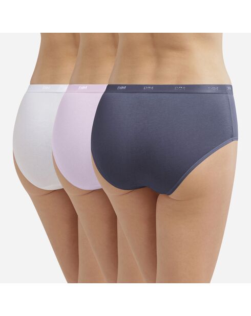 3 Boxers Les Pockets gris/nude/blanc