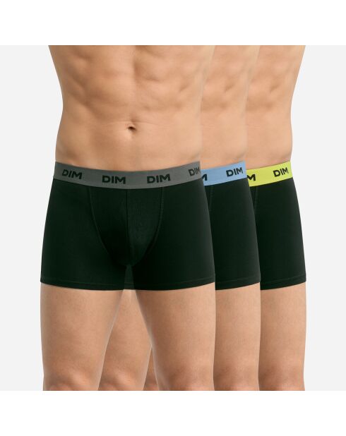 3 Boxers Mix and Colors noir/multicolore