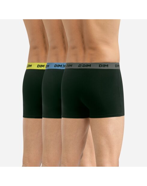 3 Boxers Mix and Colors noir/multicolore
