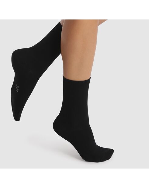 2 Paires de Chaussettes Confort & Respirabilité noires