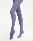 Collant opaque 50 deniers bleu