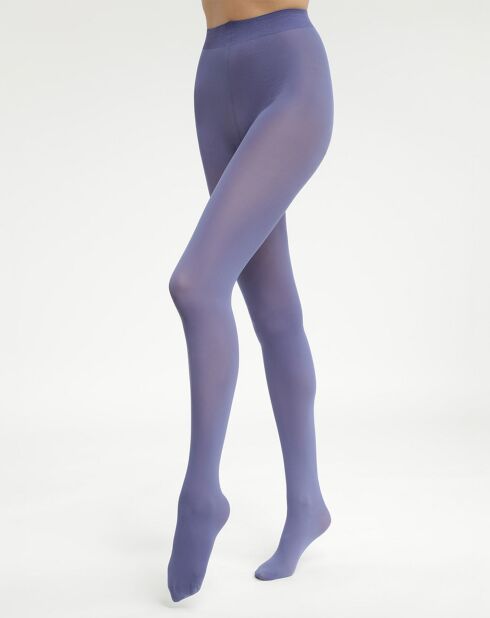Collant opaque 50 deniers bleu
