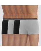 4 Boxers EcoDim noir/gris