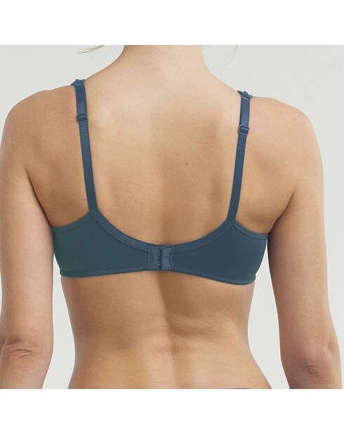 Soutien-gorge emboîtant en microfibre et tulle Generous bleu gris