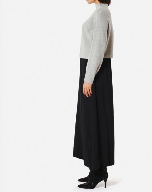 Pull Beauty en angora mélangé gris clair