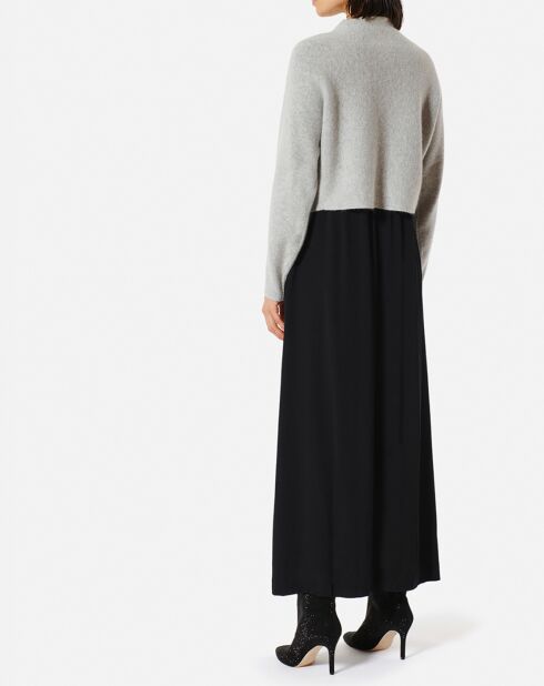 Pull Beauty en angora mélangé gris clair