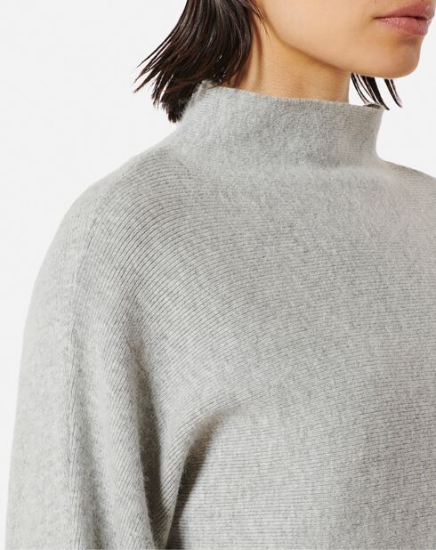 Pull Beauty en angora mélangé gris clair