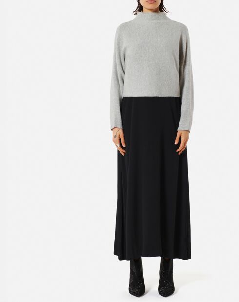 Pull Beauty en angora mélangé gris clair