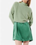 Pull Beauty en angora mélangé soleil vert