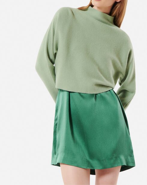 Pull Beauty en angora mélangé soleil vert