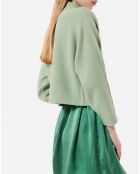 Pull Beauty en angora mélangé soleil vert