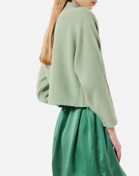 Pull Beauty en angora mélangé soleil vert