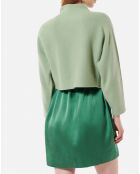 Pull Beauty en angora mélangé soleil vert