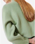 Pull Beauty en angora mélangé soleil vert