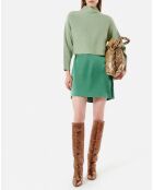 Pull Beauty en angora mélangé soleil vert
