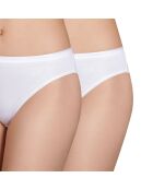 2 Culottes Coton Plus Bio blanches