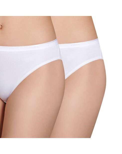 2 Culottes Coton Plus Bio blanches