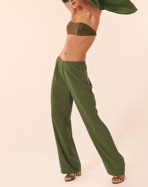 Pantalon Bill vert canard