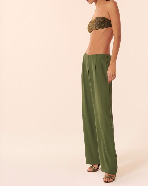 Pantalon Bill vert canard
