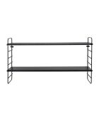 Etagère North noire - L.65xH.35xW.15 cm