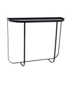 Table console en métal Harper noire - L.100xH.80xW.30 cm