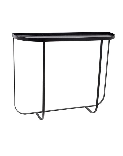Table console en métal Harper noire - L.100xH.80xW.30 cm