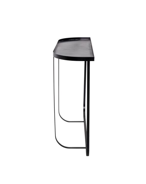 Table console en métal Harper noire - L.100xH.80xW.30 cm
