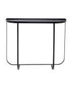 Table console en métal Harper noire - L.100xH.80xW.30 cm