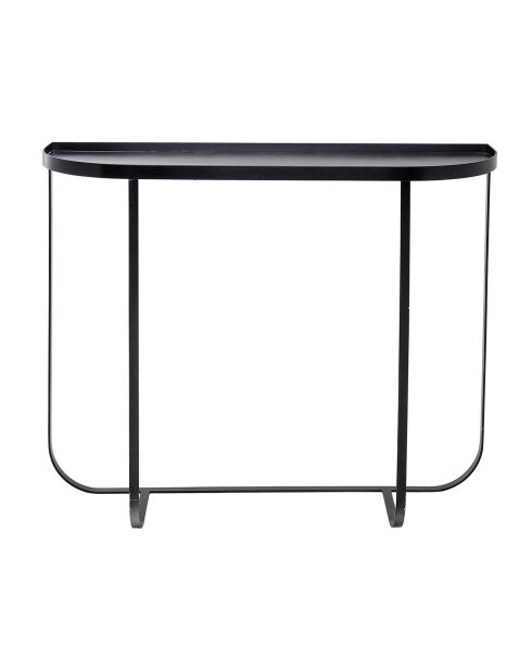 Table console en métal Harper noire - L.100xH.80xW.30 cm