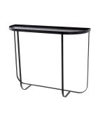 Table console en métal Harper noire - L.100xH.80xW.30 cm