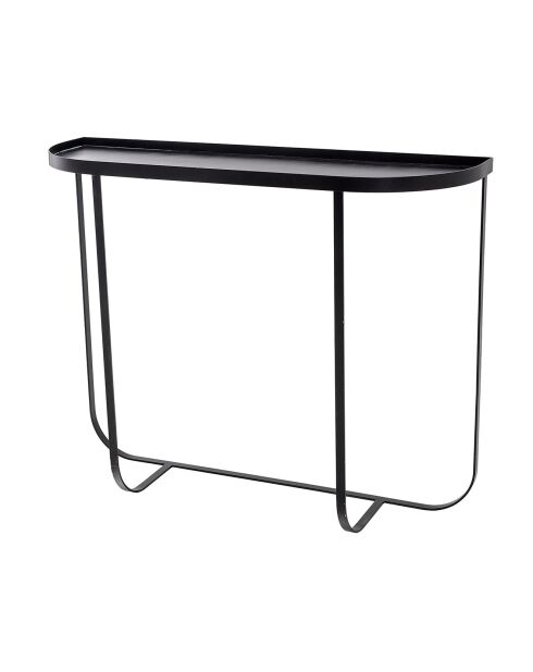 Table console en métal Harper noire - L.100xH.80xW.30 cm