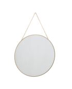 Miroir mural Sibal doré - D.38 cm