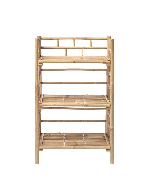 Bibliothèque en bambou Zep nature - L.66xH.105xW.37 cm