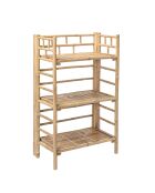 Bibliothèque en bambou Zep nature - L.66xH.105xW.37 cm