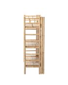Bibliothèque en bambou Zep nature - L.66xH.105xW.37 cm